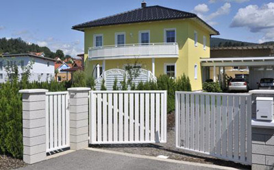 Простые ворота для частного дома