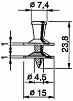 Дюбели X-ENP-19 (ENP2K-20) диаметром 4,5 мм